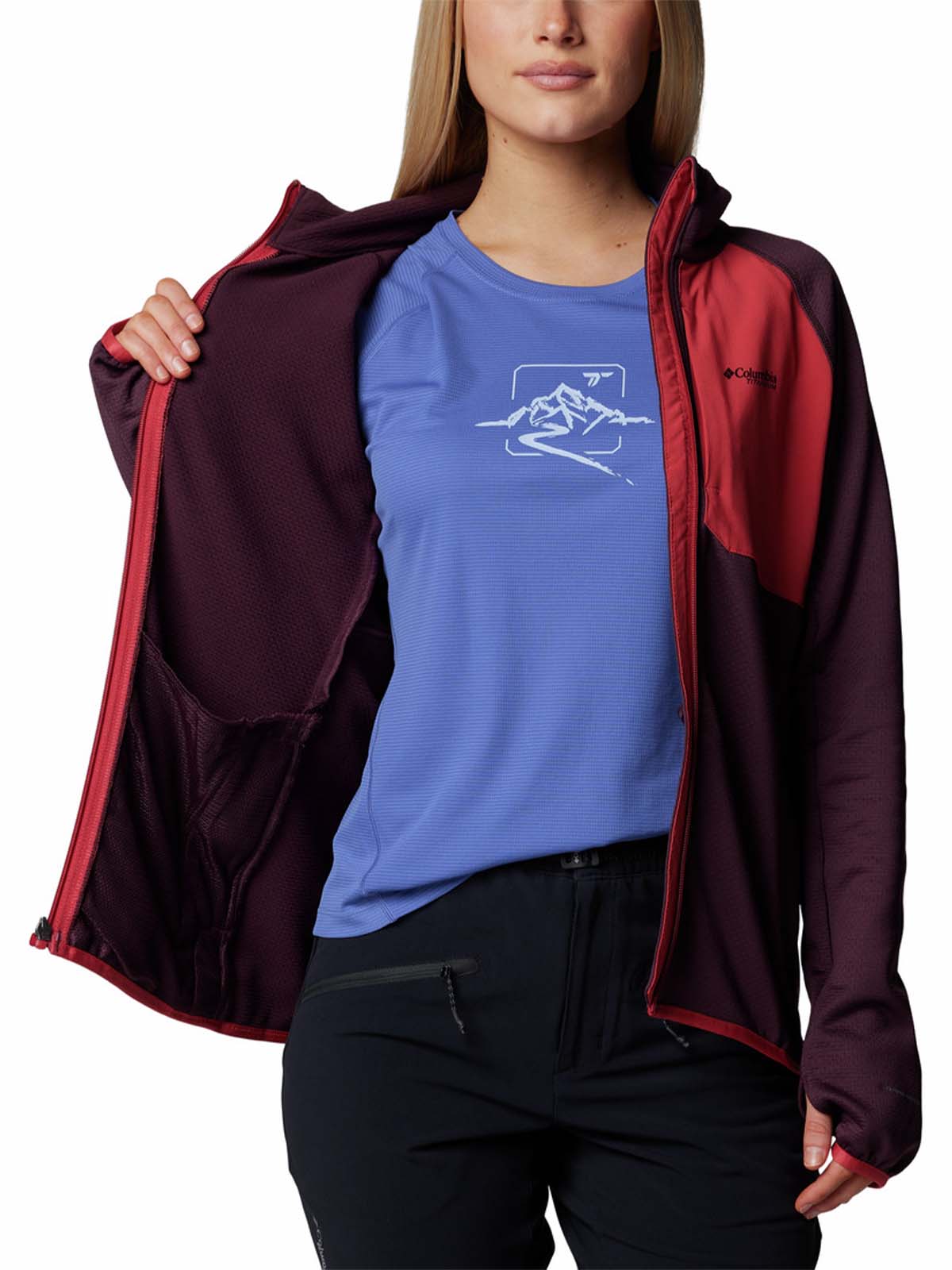 Saco Para Senderismo Triple Canyon™ Grid Fleece Fz Mujer