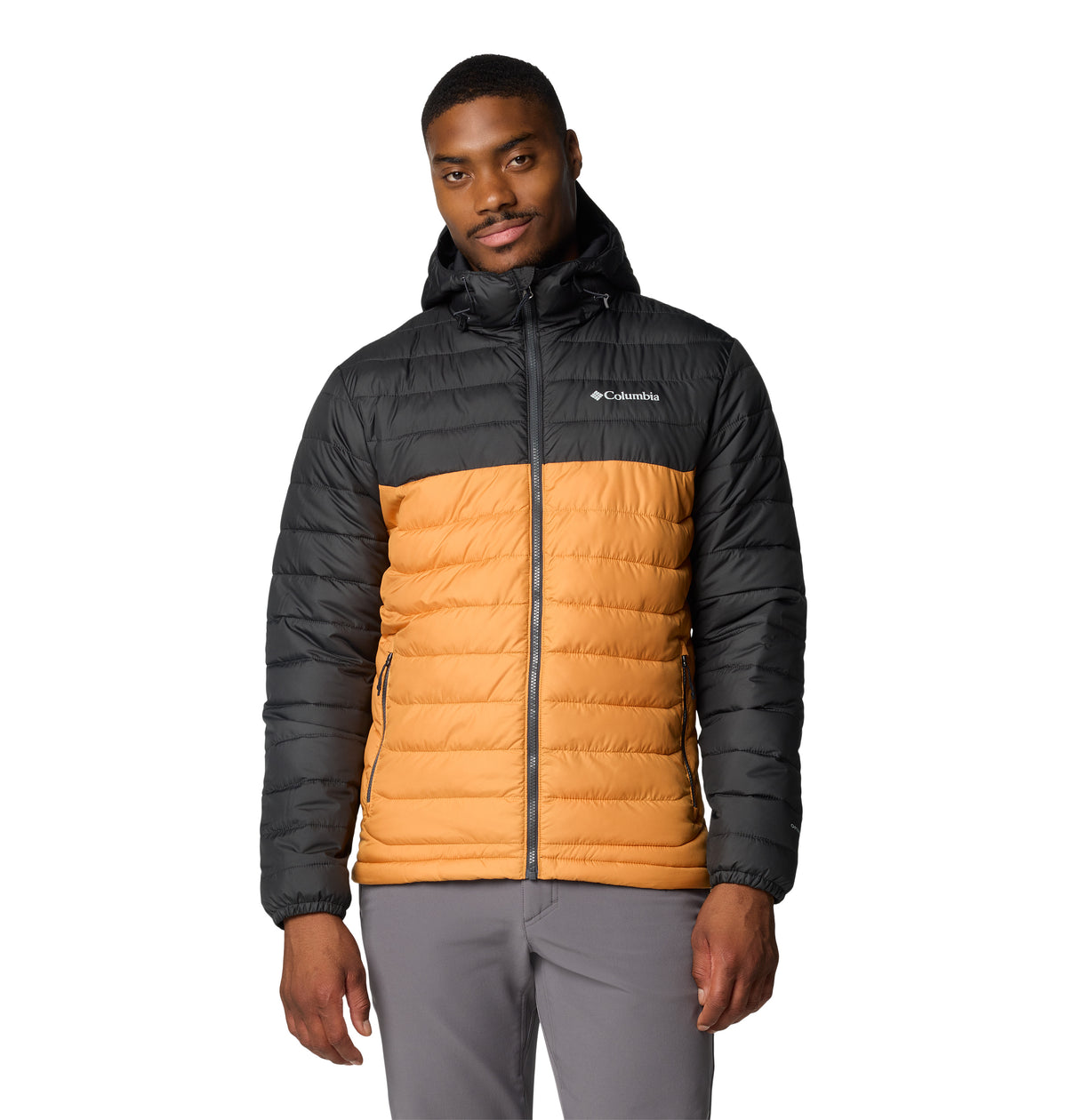 Chaqueta Para Senderismo Powder Lite™ Ii Hooded Jacket Hombre Amarilla Con Negro