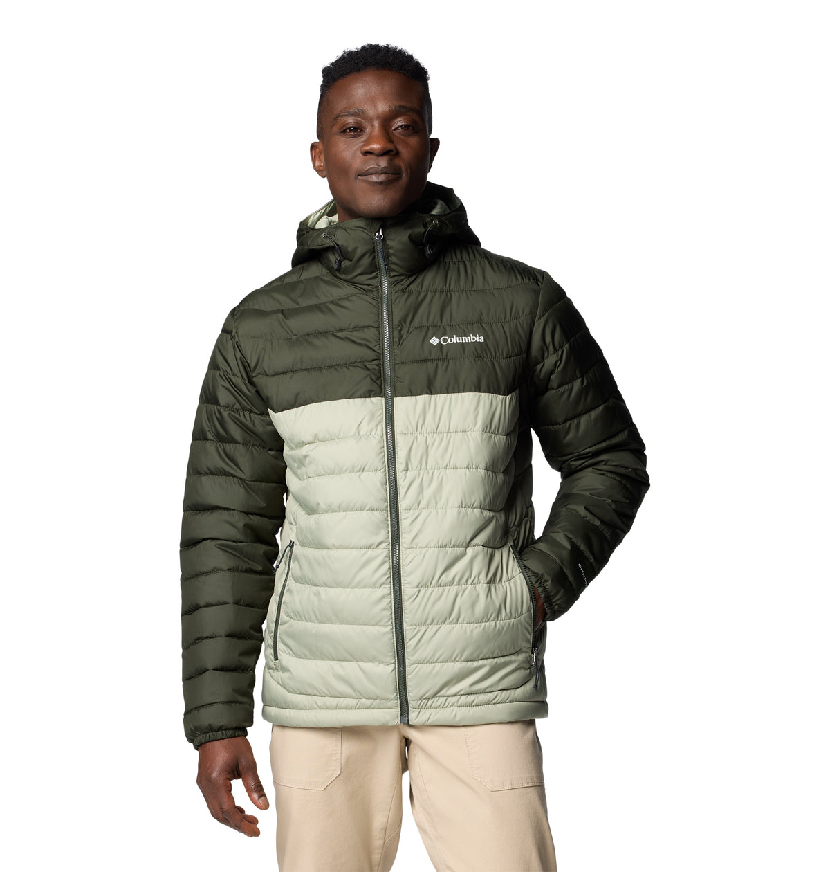 Chaqueta Para Senderismo Powder Lite™ Ii Hooded Jacket Hombre Verde
