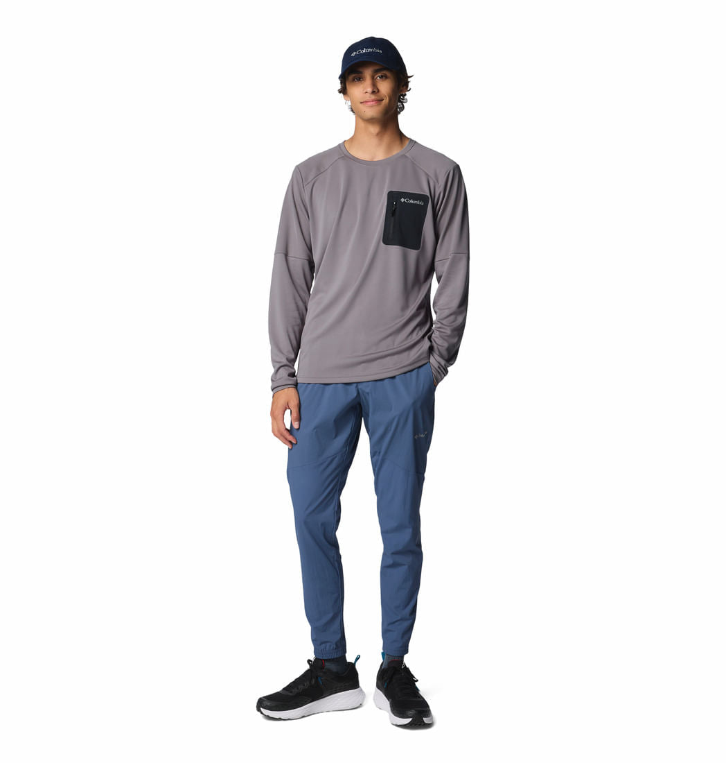 Camiseta Para Senderismo Columbia Tech™ Knit Long Sleeve Crew Hombre