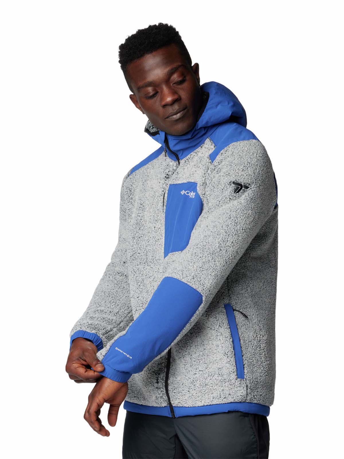 Chaqueta Para Senderismo Arctic Crest™ Sherpa Full Zip Hombre Gris Con Azul