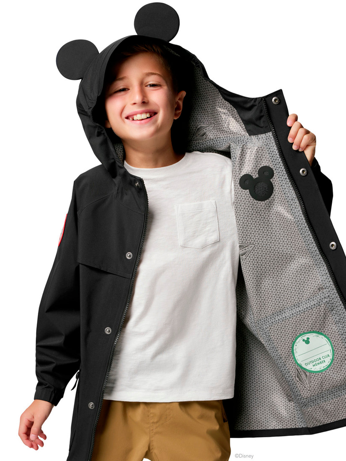 Chaqueta Para Lluvia Y Csc X Disney Mickey Ibex™ Rain Shell Unisex Negra