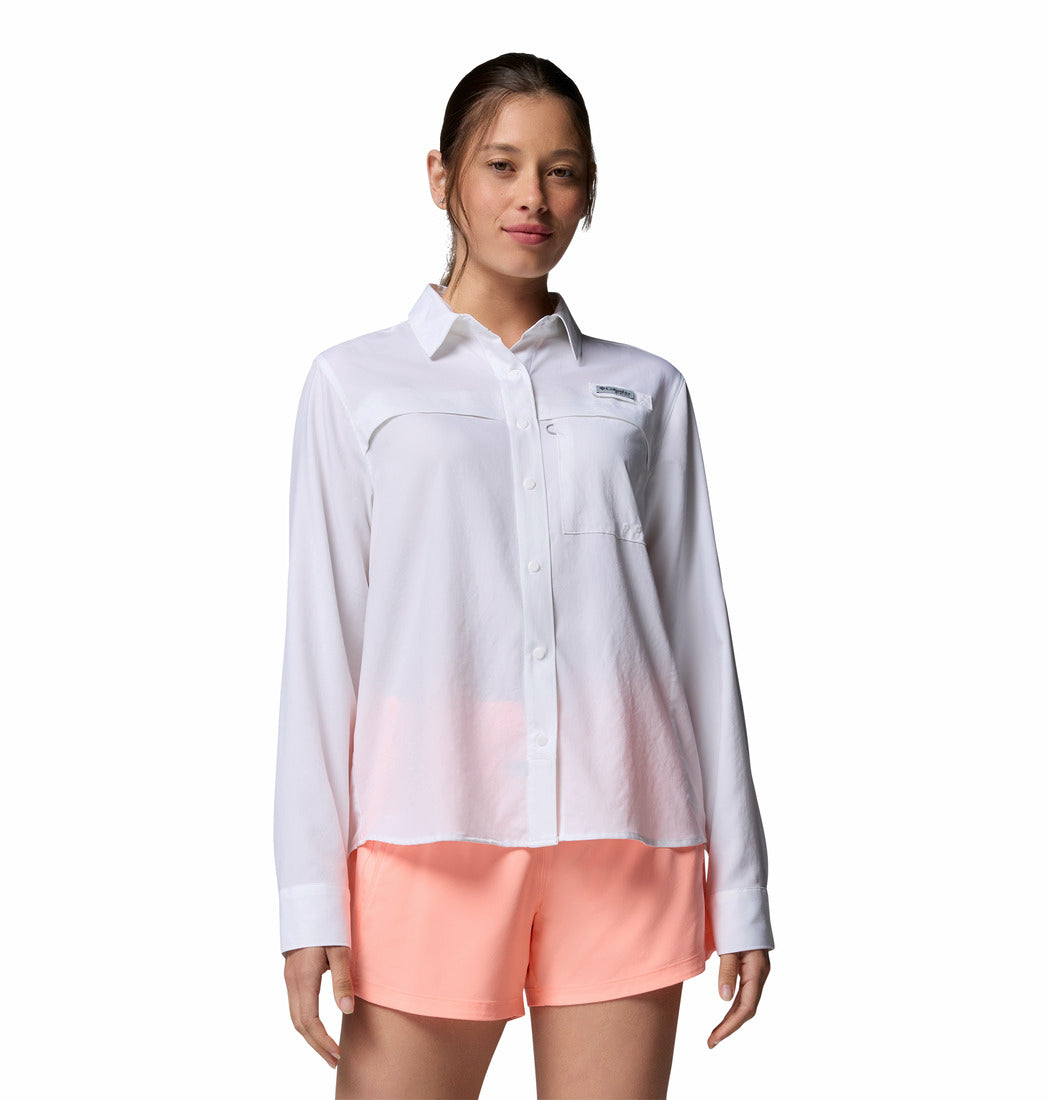 Camisa De Manga Larga Pfg Castback™ Woven Para Mujer