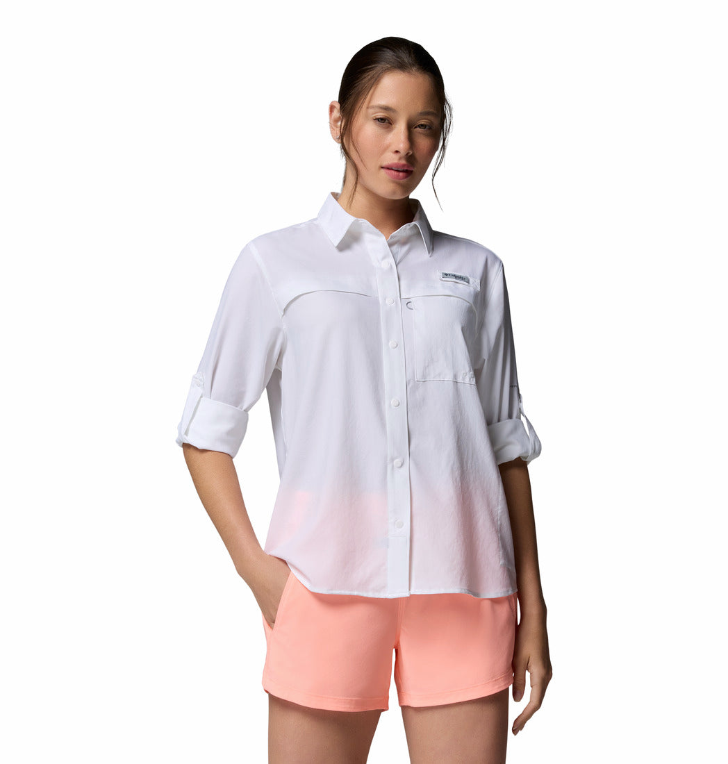 Camisa De Manga Larga Pfg Castback™ Woven Para Mujer