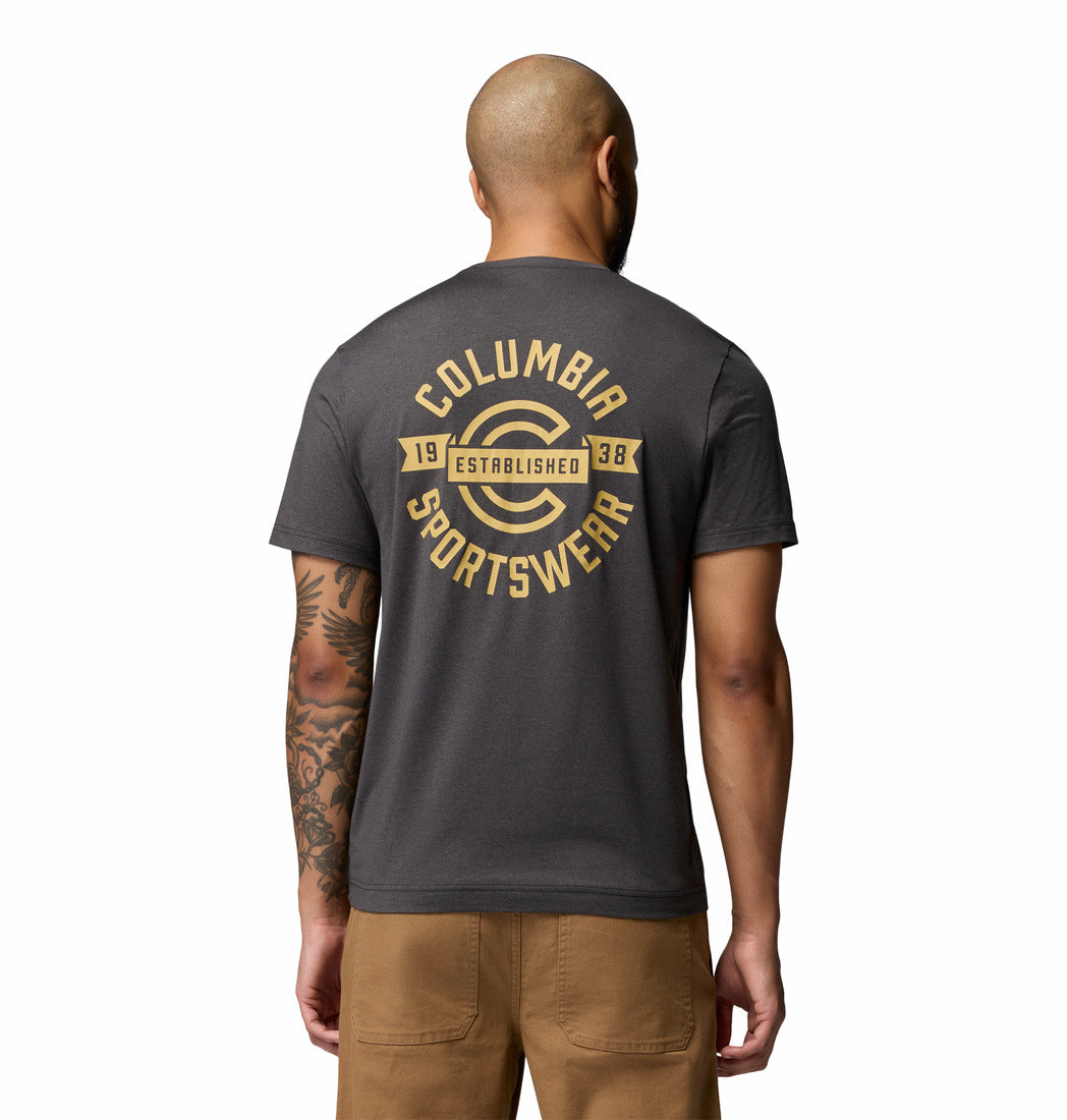 Camiseta Técnica Con Estampado En La Espalda Parsons Point™ De Columbia Para Hombre