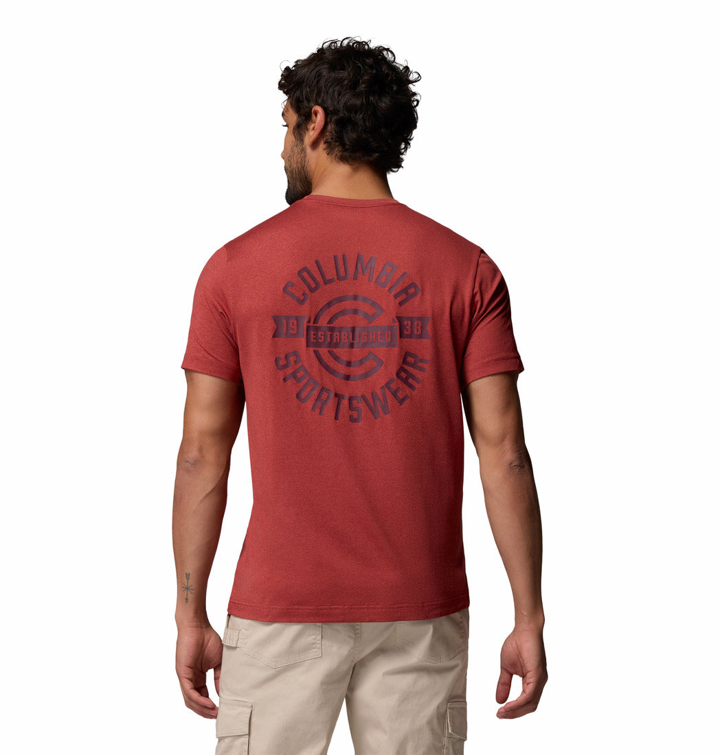 Camiseta Técnica Con Estampado En La Espalda Parsons Point™ De Columbia Para Hombre