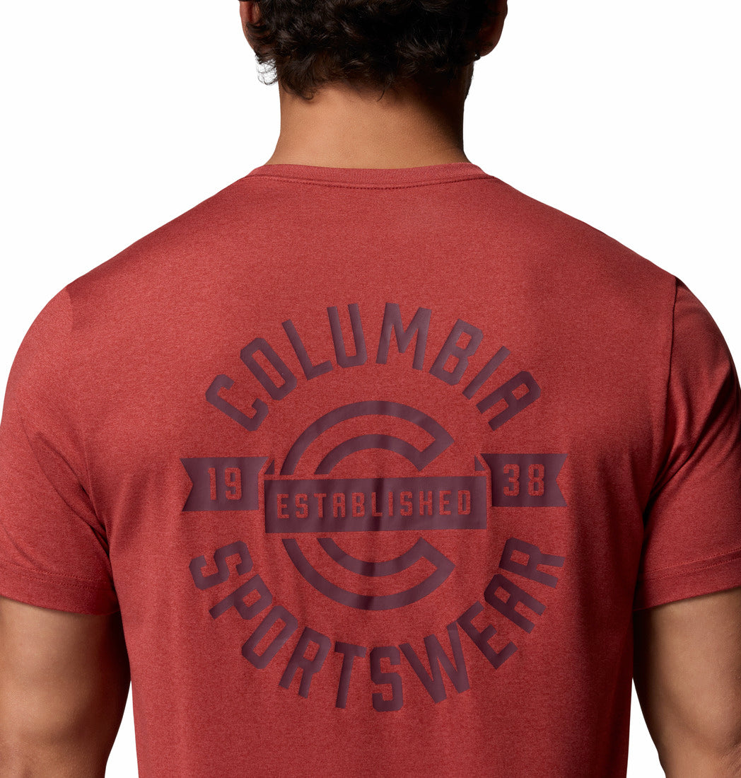 Camiseta Técnica Con Estampado En La Espalda Parsons Point™ De Columbia Para Hombre